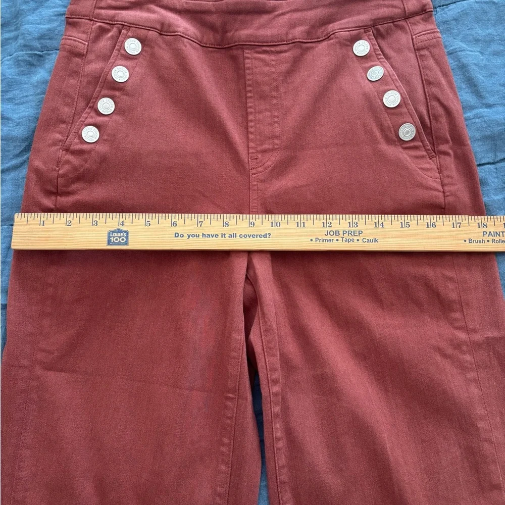 Chico’s Pull-On Wide Leg Ankle Jeans NWT Size 4 US Color Rust - Picture 11 of 11